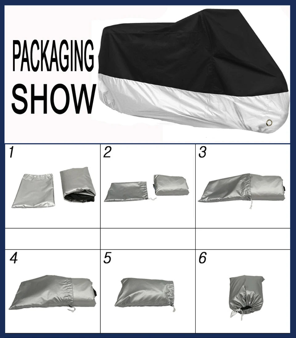 Motorcycle Waterproof UV Protector Cover - 15 Color Options