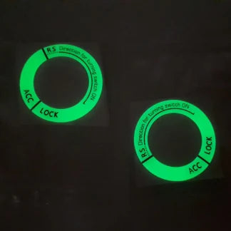 Night Luminous Motorcycle Key Ring Stickers