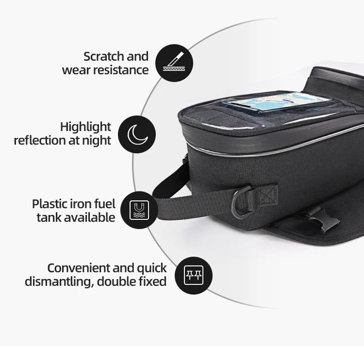 Waterproof Magnetic Motorcycle Tank Bag