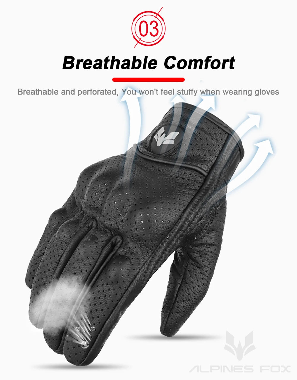 Touchscreen Vintage Motorcycle Gloves
