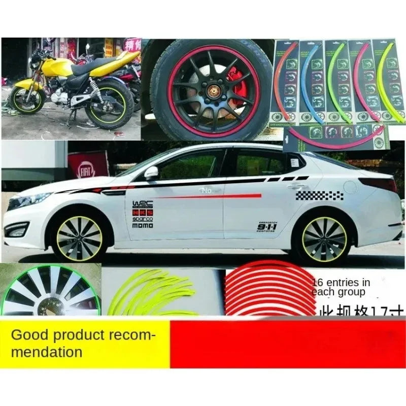 Motorcycle 18-inch Wheel Sticker Set