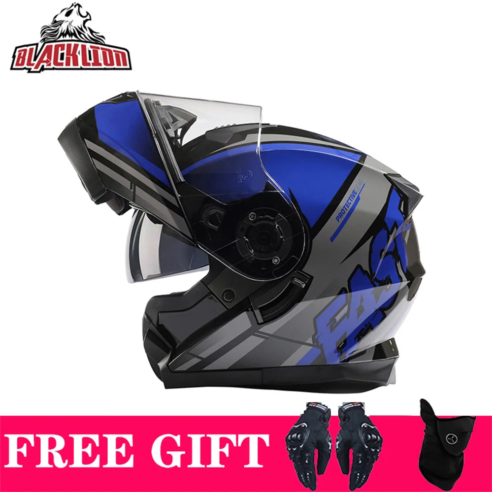 Double Visor Flip-Up Motorcycle Helmet
