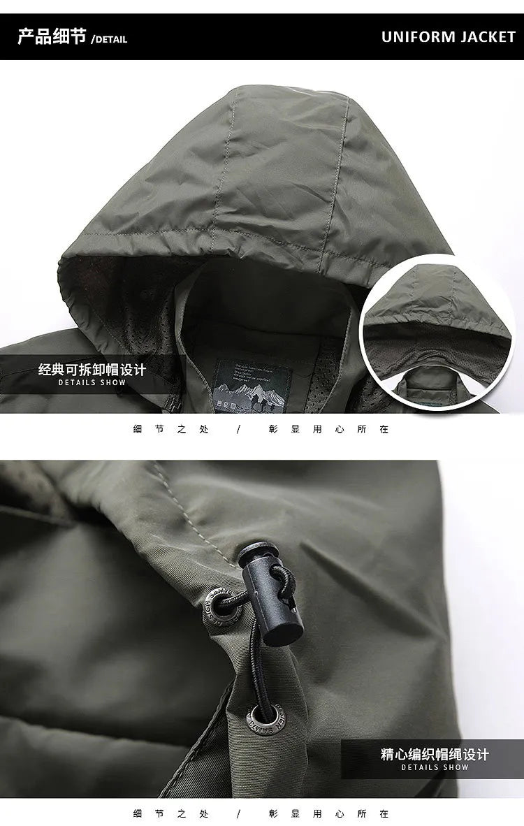 Hooded Windproof Waterproof Motorcycle Jacket