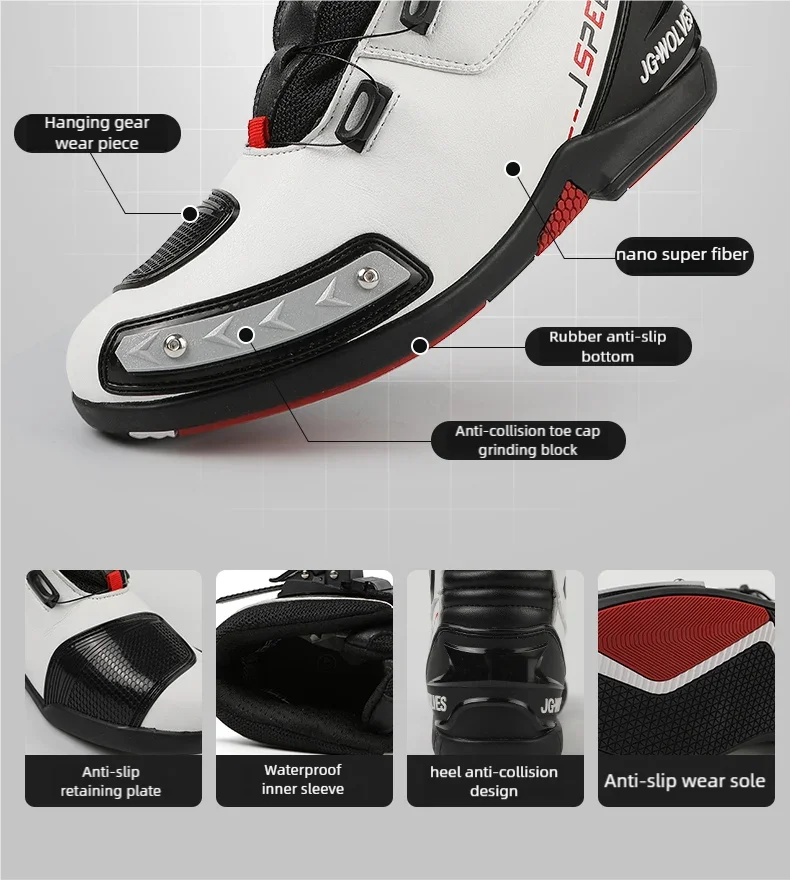 All-Season Men's Motorcycle Boots