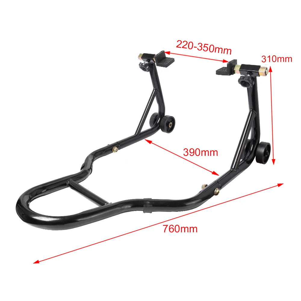 Heavy-Duty Motorcycle Front and Rear Stand Combo