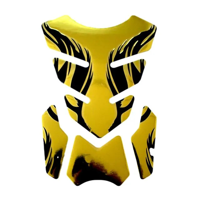 Motorcycle Tankpad Sticker Fishbone 3D Design