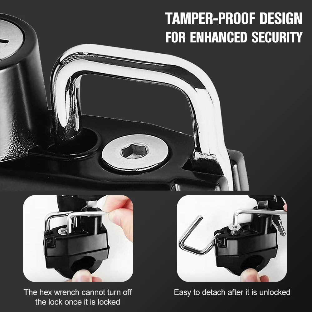 Motorcycle Helmet Lock with 2 Keys