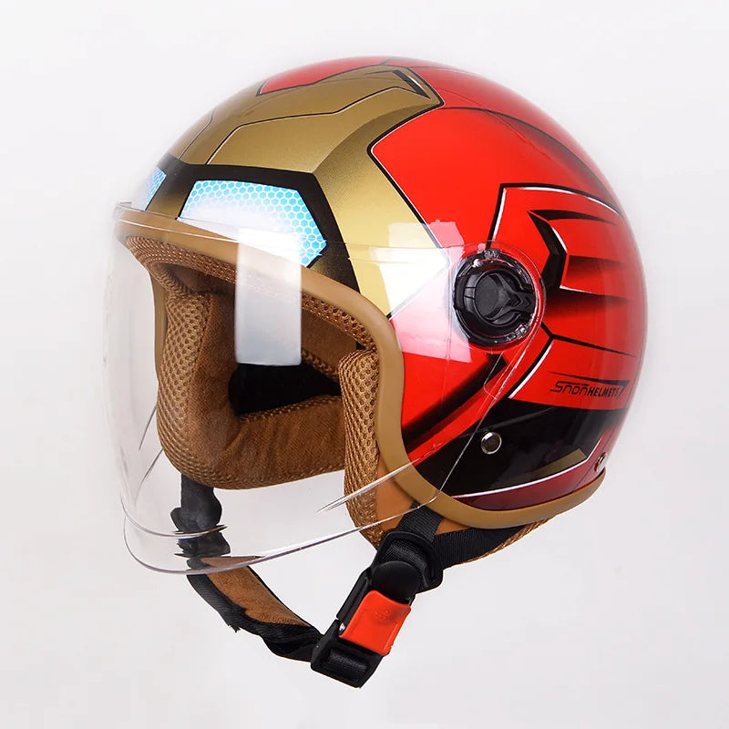 Kids Superhero Motorcycle Helmet