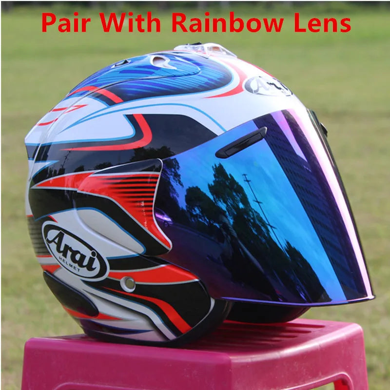 SZ-Ram 3 White Blue Open Face Motorcycle Helmet