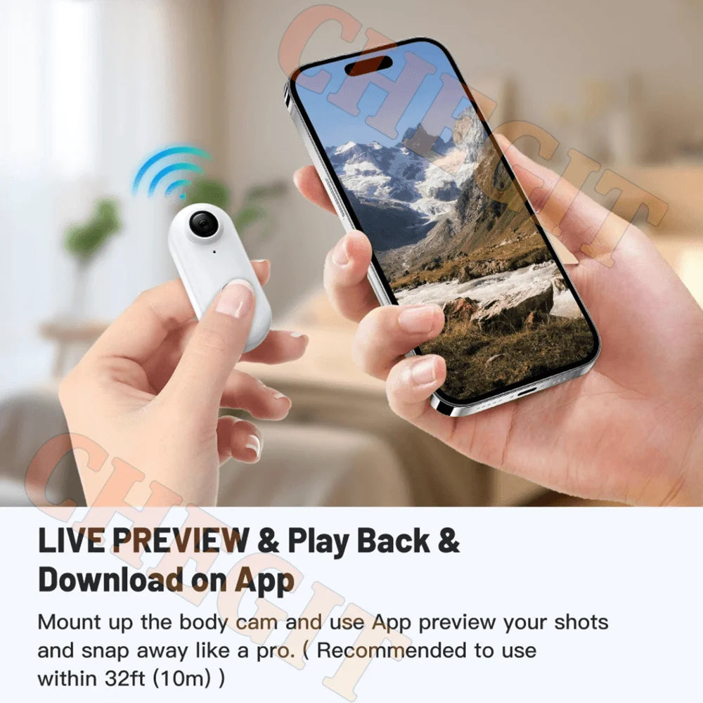 4K waterproof body camera
