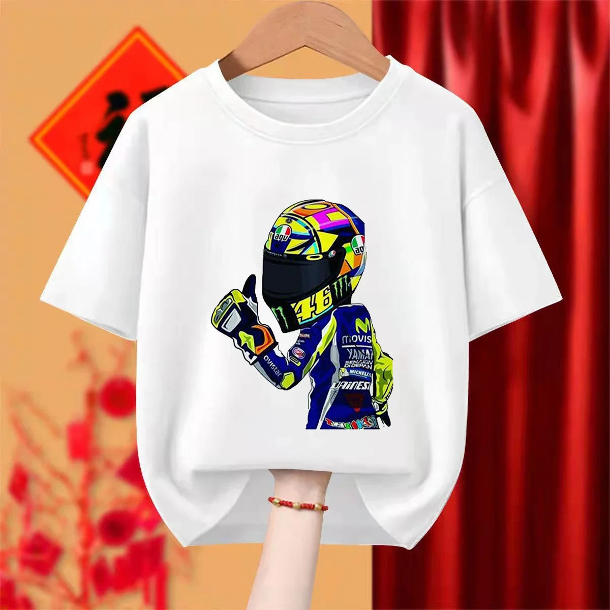 Kids Motorcycle Boy Print T-shirt