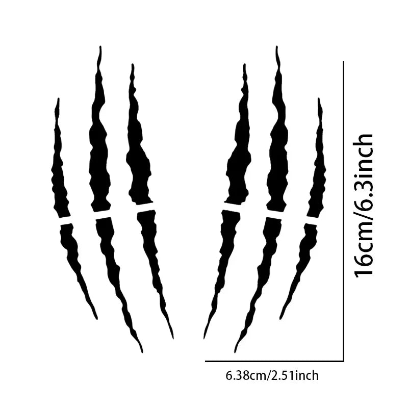 Monster Ghost Claw Motorcycle Stickers