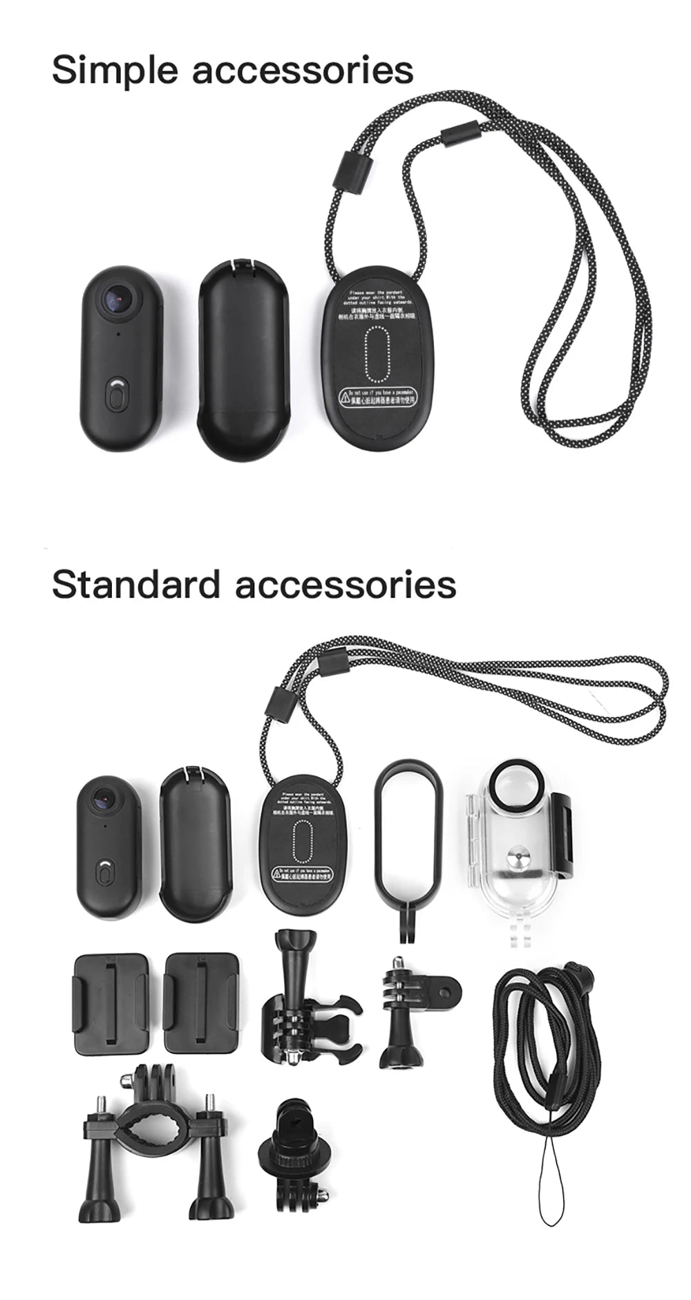 4K waterproof body camera