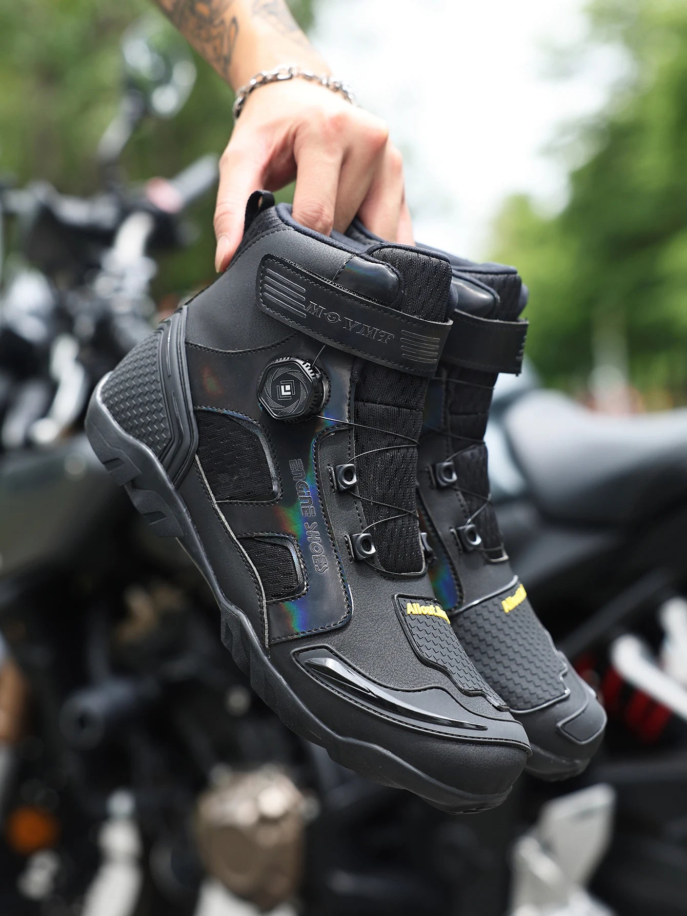 Men's Leather Racing Boots