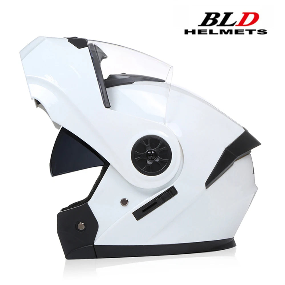 Dual Lens Flip-Up Modular Motorcycle Helmet