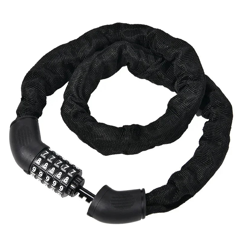 Electric Vehicle Motorcycle Chain Lock - Anti-Theft 5-Digit Code