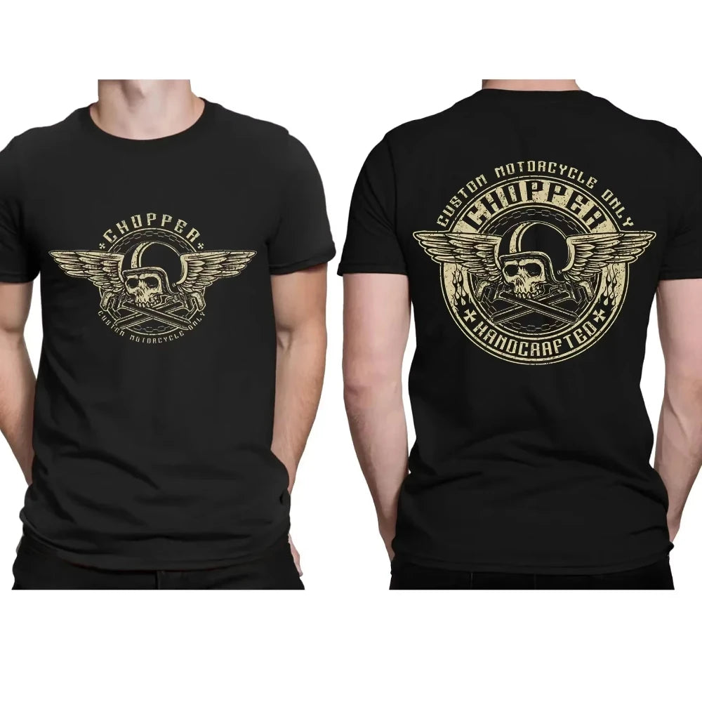 Men's Gothic Style Motorcycle Enthusiast T-shirt