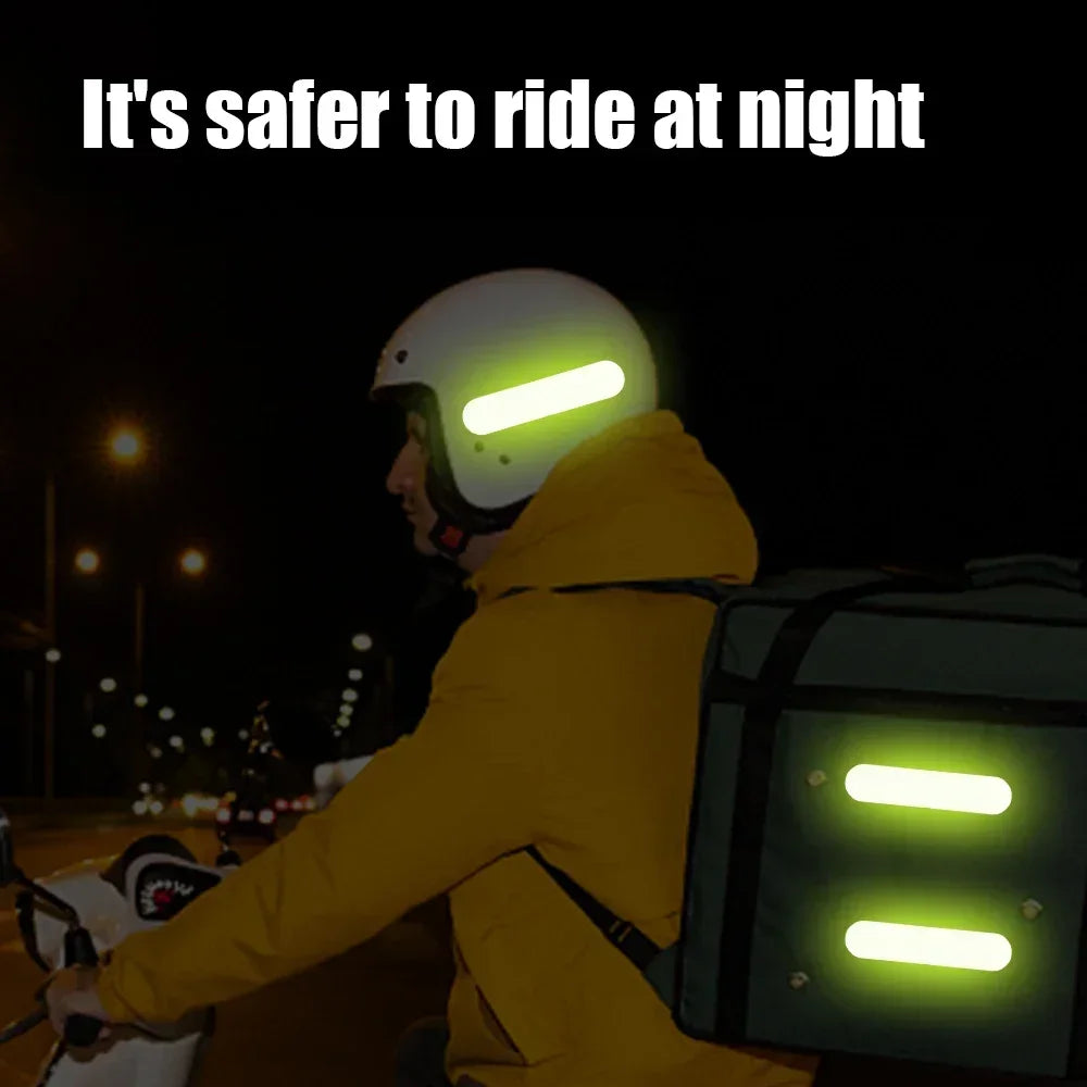 Reflective Warning Stickers for Motorcycle Helmets