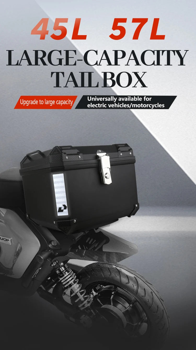 Universal 70L Motorcycle Tail Box Trunk