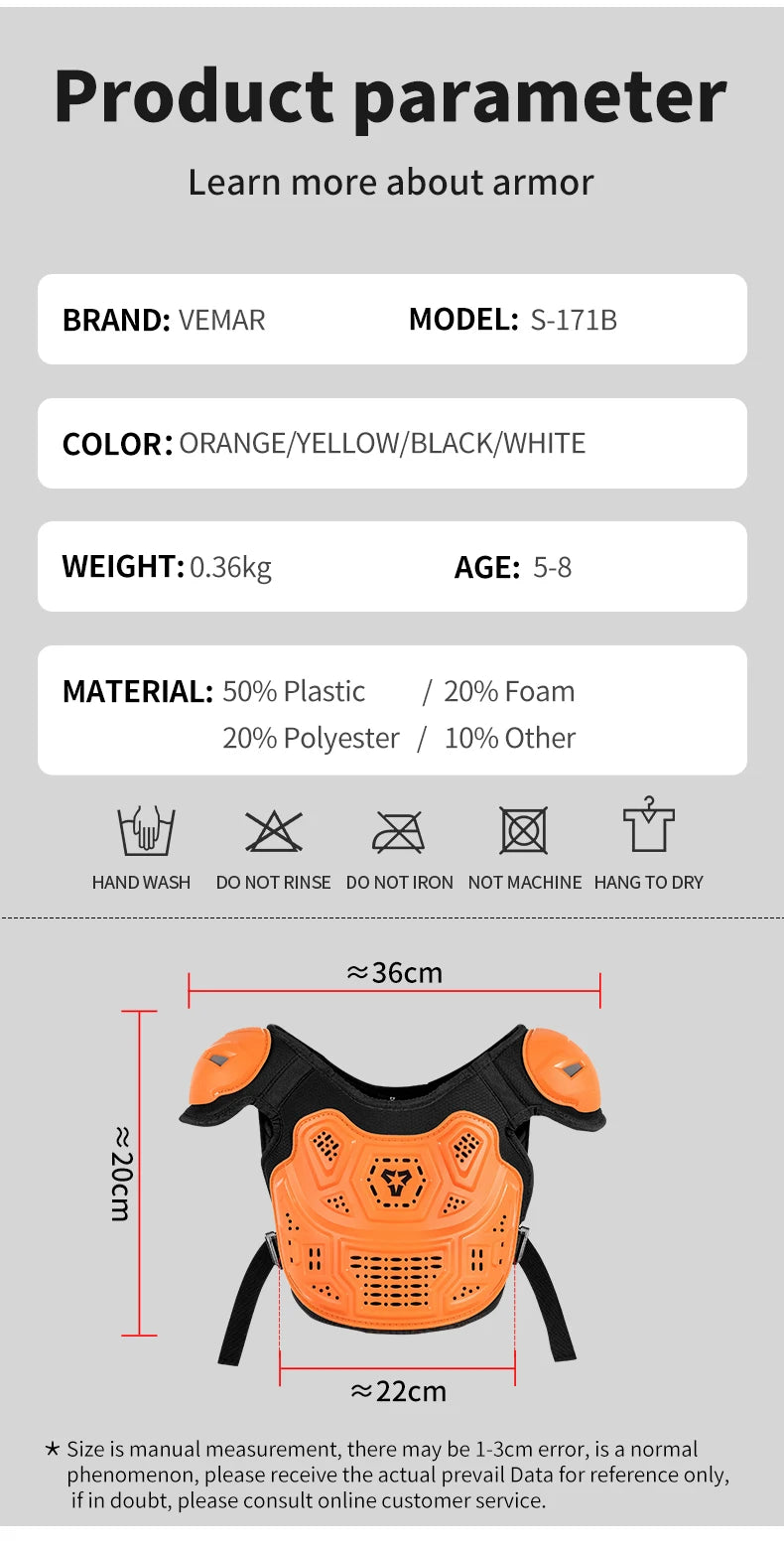 Kids Motorcycle Protection Gear Set
