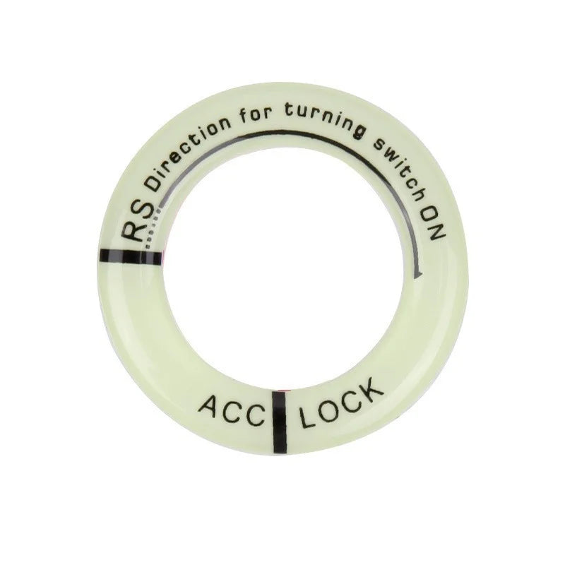 Night Luminous Motorcycle Key Ring Stickers