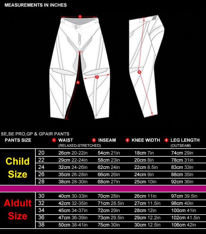Youth Motocross Racing Pants