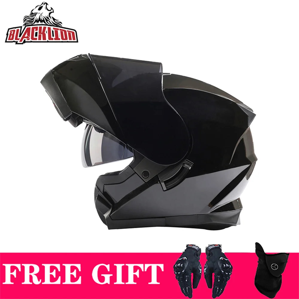 Double Visor Flip-Up Motorcycle Helmet