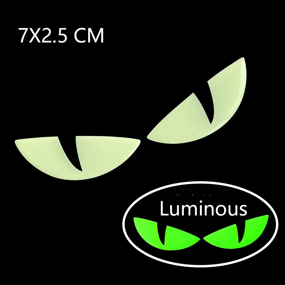 Reflective Devil's Eye Stickers for Car and Motorcycle Safety