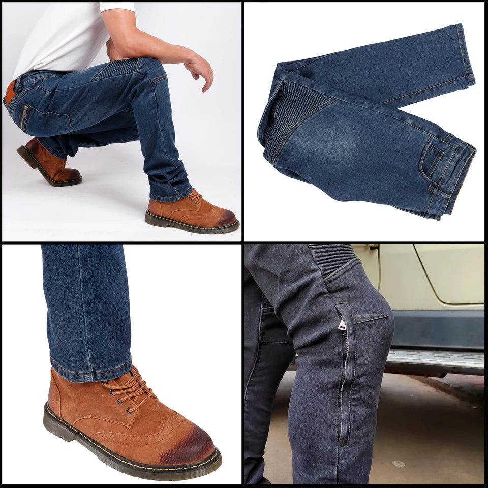 Aramid Fiber Motorcycle Pants for Men - Kevlar Moto Jeans
