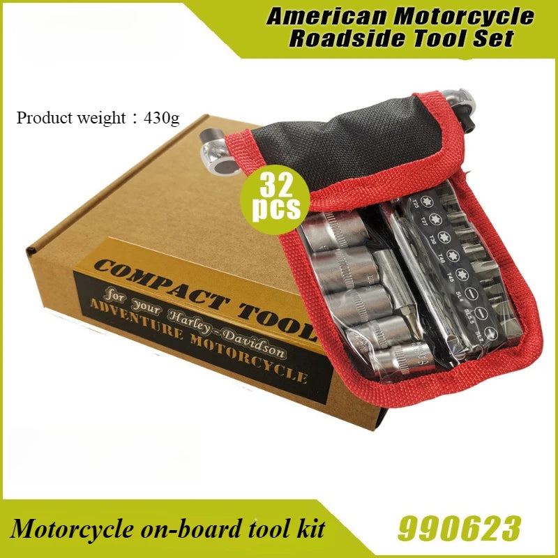 Motorcycle Maintenance and Repair Tool Set for Harley Davidson & American Bikes