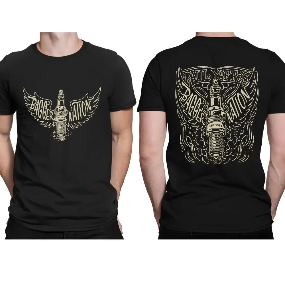 Men's Gothic Style Motorcycle Enthusiast T-shirt