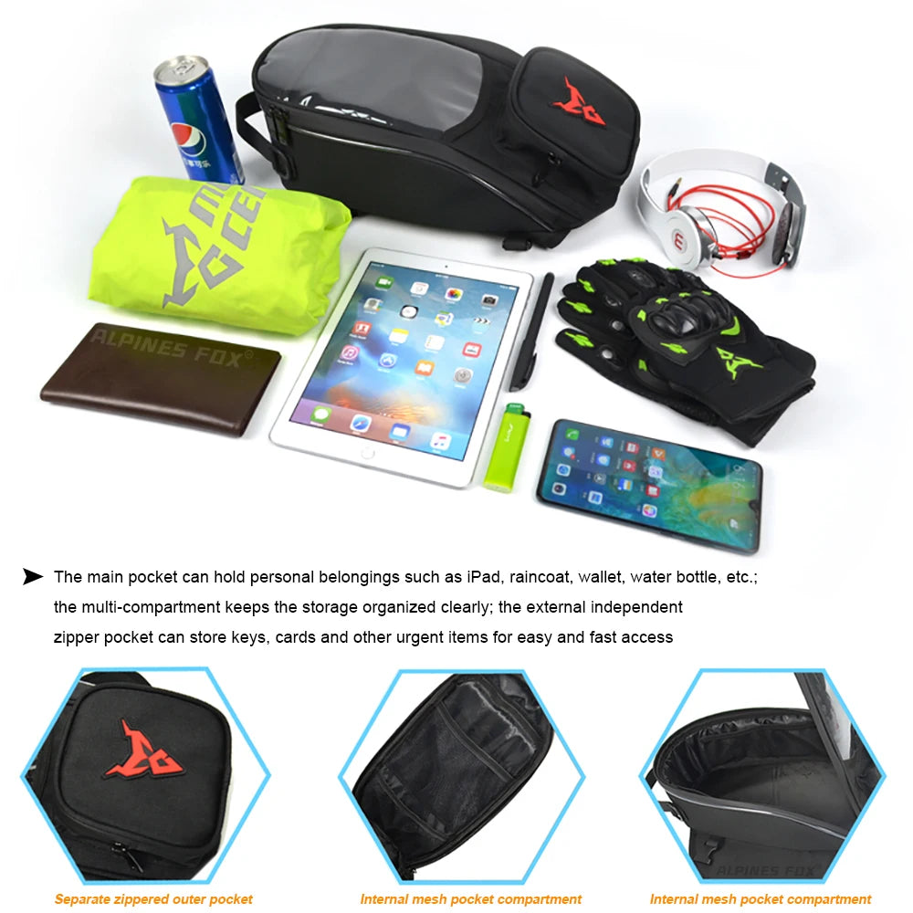 Waterproof Magnetic Motorcycle Tank Bag