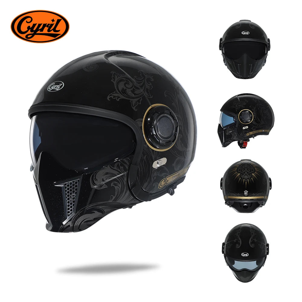 Cyril Motorcycle Helmet for Men and Women