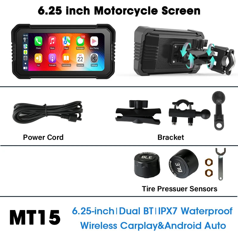 motorcycle touch screen GPS navigation system