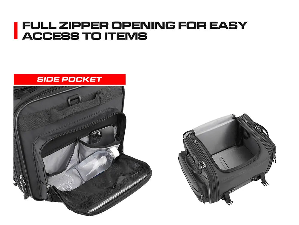 Waterproof Motorcycle Rear Seat Bag 35L-60L Luggage