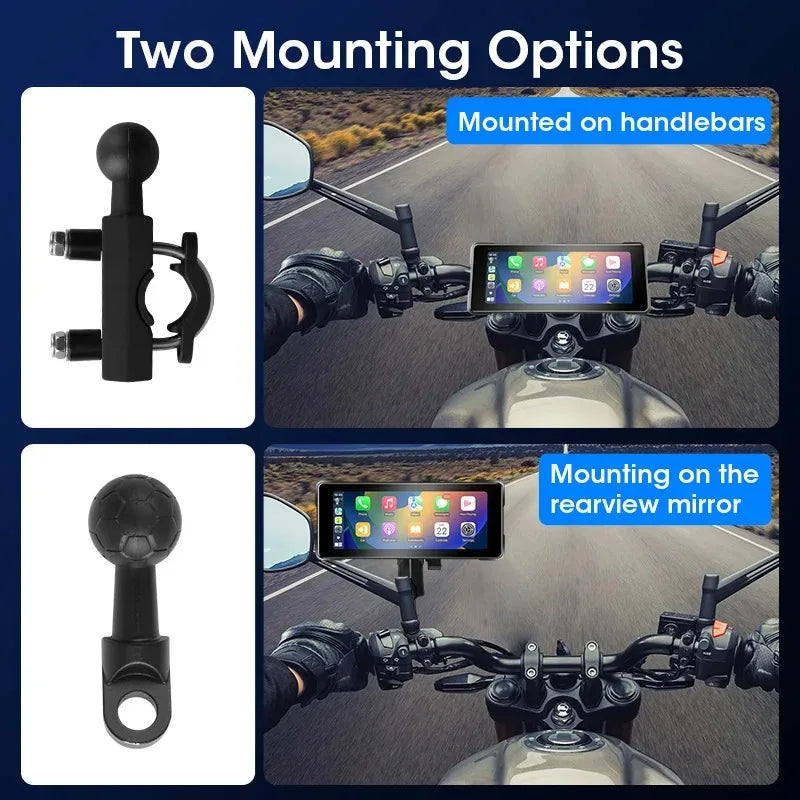 motorcycle CarPlay Android Auto screen