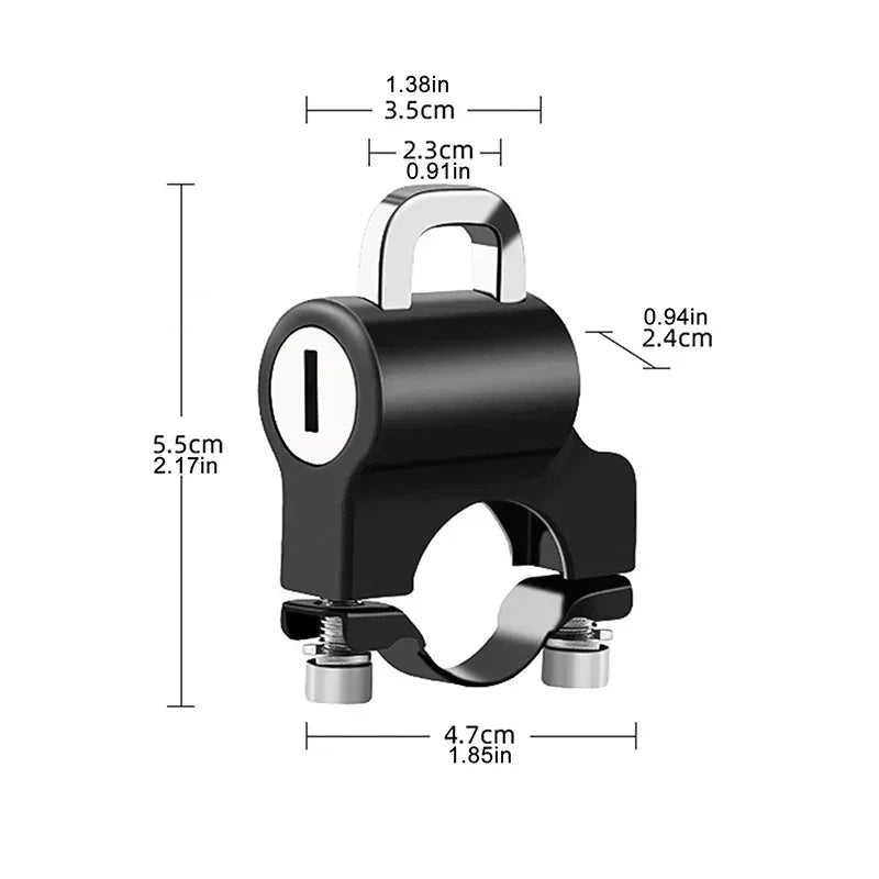 Motorcycle Helmet Lock Mount