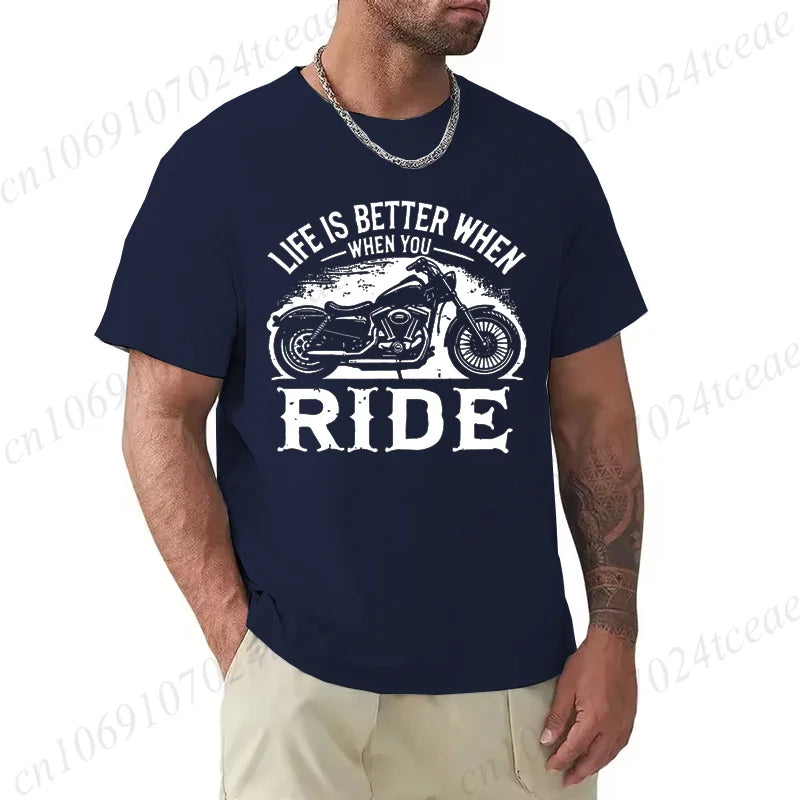 Motorcycle Culture Printed T-Shirt