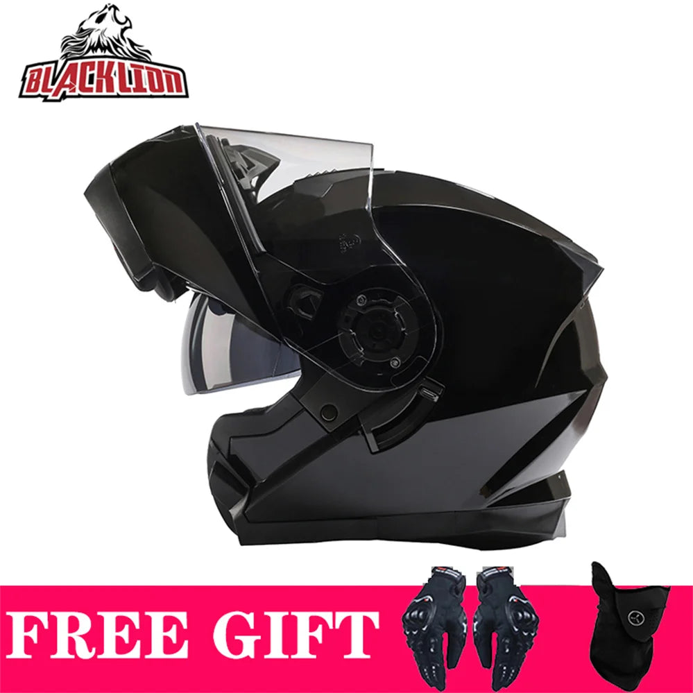 Double Visor Flip-Up Motorcycle Helmet