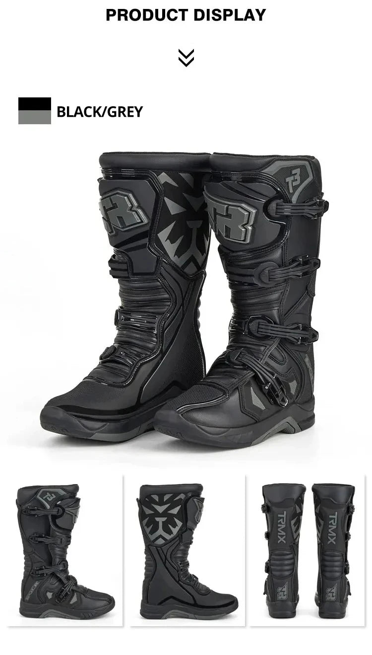 Professional Motocross Racing Long Boots