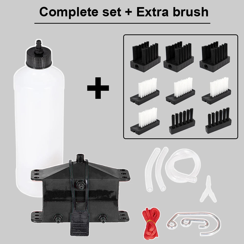 Motorcycle Chain Cleaning Machine Kit for Various Motorcycle Models