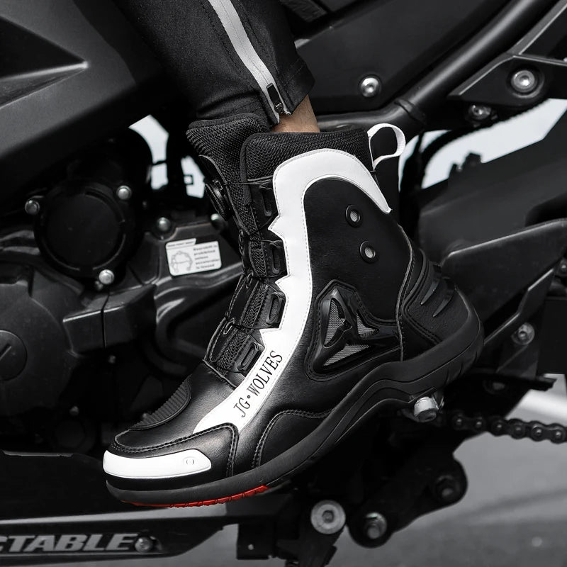 High-Top Motorbike Boots