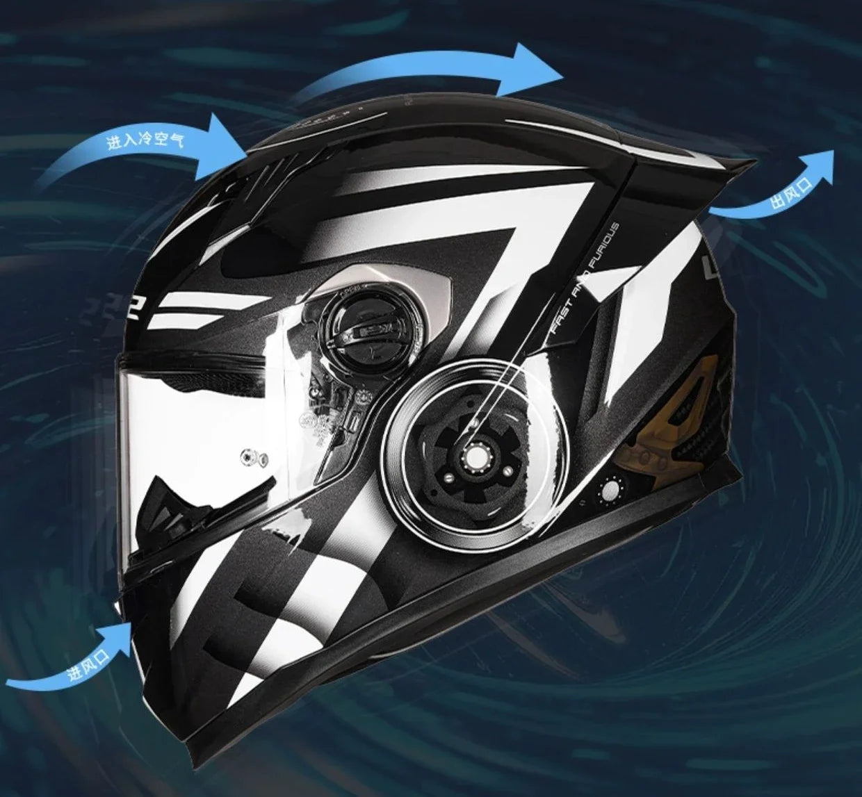 LS2 Full Face Motorcycle Helmet