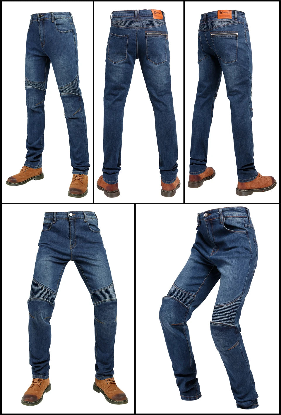 Aramid Fiber Motorcycle Pants for Men - Kevlar Moto Jeans