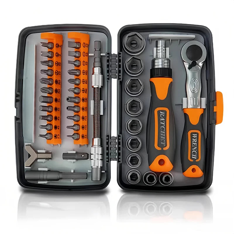 38-Piece Ratchet Screwdriver Sleeve Set