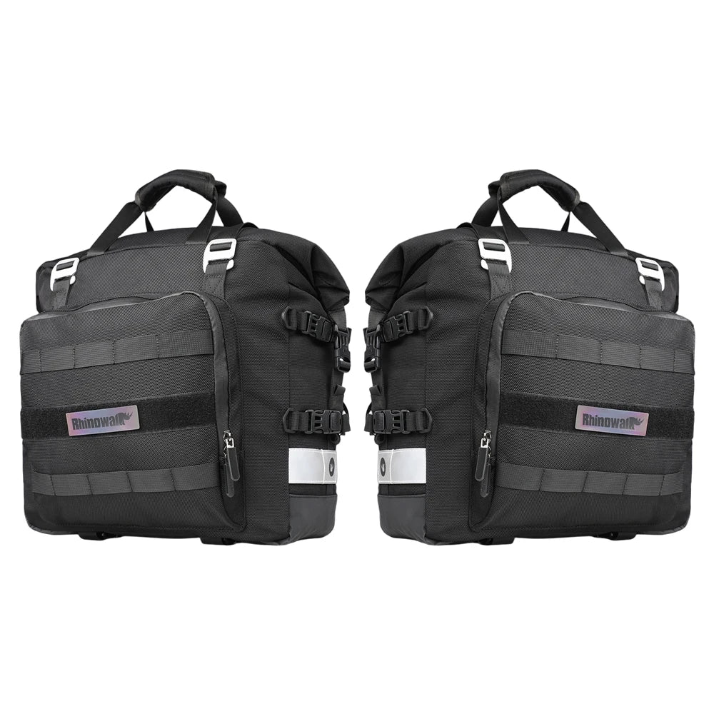 Quick Release Motorcycle Saddle Bag with Waterproof Inner Bag