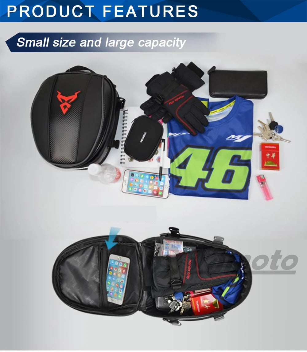 Waterproof Motorcycle Tail Bag & Backpack