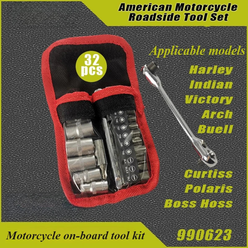 Motorcycle Maintenance and Repair Tool Set for Harley Davidson & American Bikes