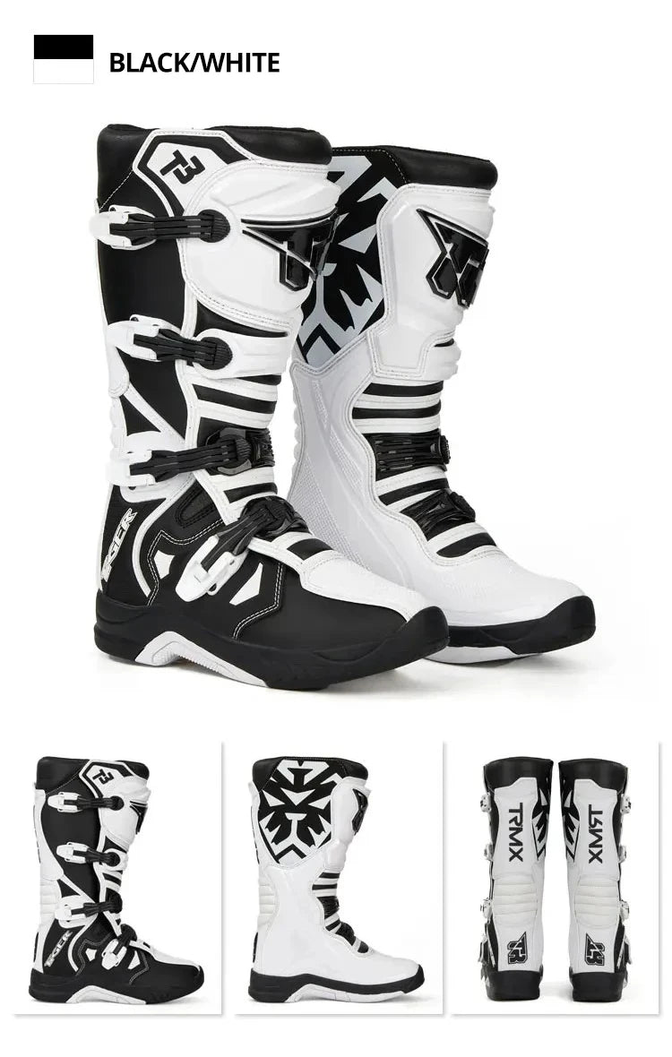 Professional Motocross Racing Long Boots
