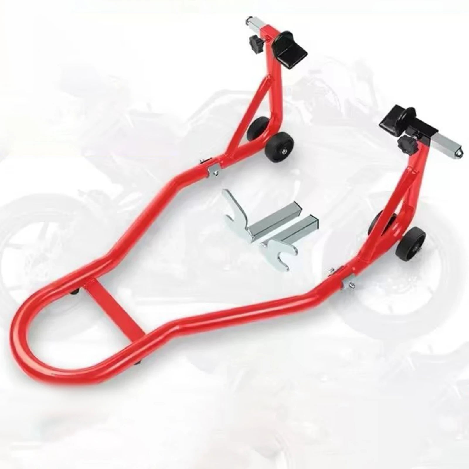 Motorcycle Front and Rear Wheel Support Rack